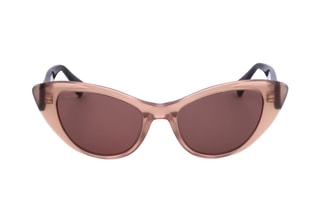Lunettes de soleil femme - Catégorie 2 - Max Mara - Doré, marron et noir