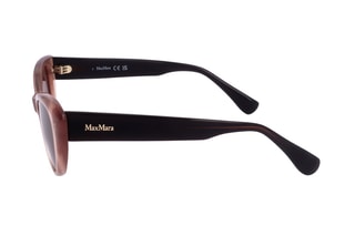 Lunettes de soleil femme - Catégorie 2 - Max Mara - Doré, marron et noir