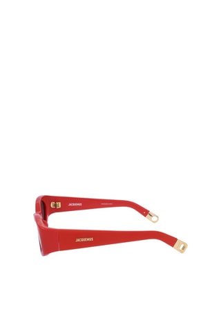 Óculos de sol mulher - Categoria 3 - Jacquemus - Cinzento e vermelho