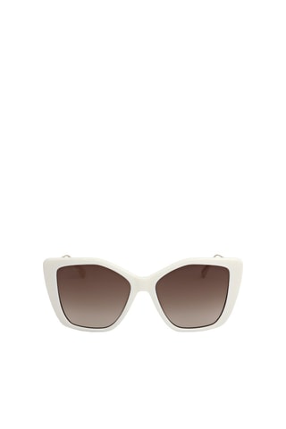 Lunettes de soleil femme - Catégorie 2 - Max&Co. - Blanc et marron