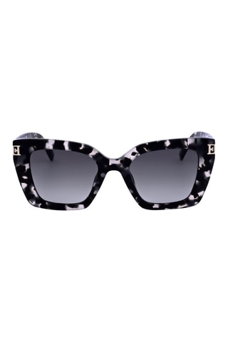 Lunettes de soleil femme - Catégorie 2 - Escada - Noir, bleu, doré et gris