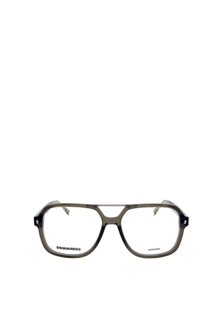 Óculos graduados homem - Dsquared2 - Verde e prateado