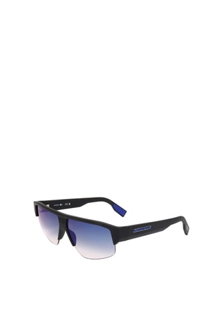 Lunettes de soleil homme - Verres effet miroir - Catégorie 2 - Lacoste - Bleu et noir