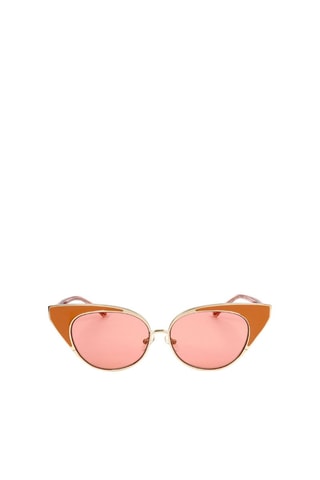 Lunettes de soleil femme - Catégorie 1 - Linda Farrow - Doré et rose