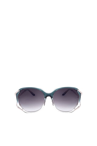 Lunettes de soleil femme - Catégorie 2 - Matthew Williamson by Linda Farrow - Argenté et bleu