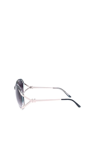 Lunettes de soleil femme - Catégorie 2 - Matthew Williamson by Linda Farrow - Argenté et bleu