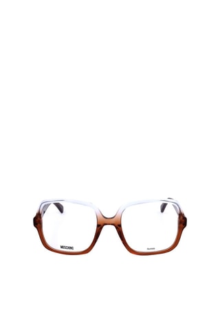 Lunettes de vue femme - Moschino - Blanc et marron