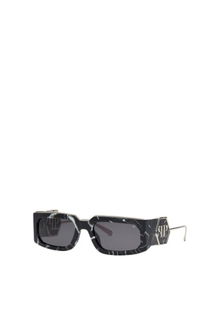 Lunettes de soleil mixte - Catégorie 3 - Philipp Plein - Gris et noir