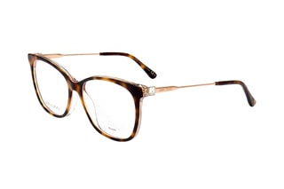 Lunettes de vue femme - Jimmy Choo  - Doré, marron, noir et rose