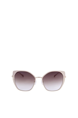 Lunettes de soleil femme - Catégorie 2 - Longchamp - Beige, marron et doré