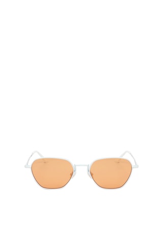 Lunettes de soleil femme - Catégorie 1 - Alessandra Rich by Linda Farrow - Blanc et orange