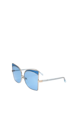 Lunettes de soleil femme - Catégorie 2 - No 21 by Linda Farrow - Bleu et doré