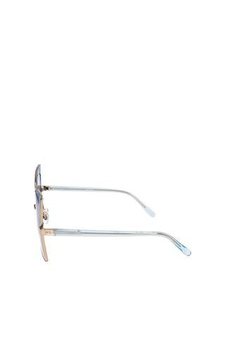Lunettes de soleil femme - Catégorie 2 - No 21 by Linda Farrow - Bleu et doré