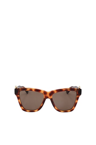 Lunettes de soleil femme - Catégorie 3 - Moschino - Doré et marron