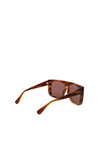 Lunettes de soleil femme - Catégorie 3 - Max Mara - Jaune, marron et orange