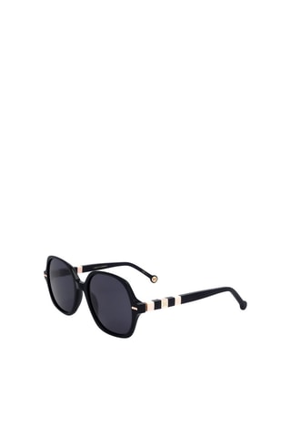 Óculos de sol mulher - Categoria 3 - Carolina Herrera - Preto, dourado e cinzento
