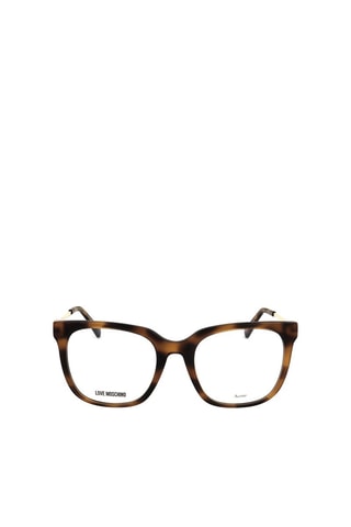 Lunettes de vue femme- Love Moschino - Marron et doré