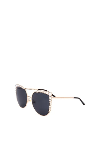 Zonnebril Dames - Categorie 3 - Carolina Herrera - Wit, bruin, roze en goudkleurig