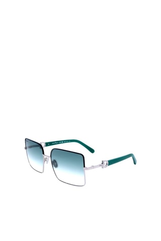 Óculos de sol mulher - Categoria 2 - Ferragamo - Azul e prateado