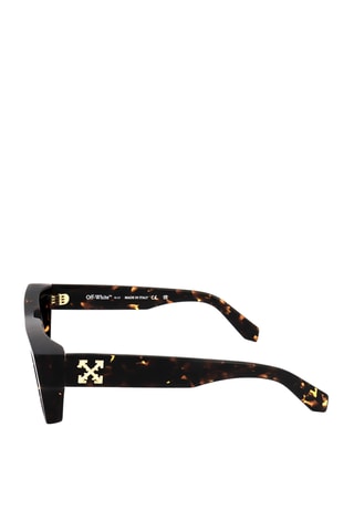 Lunettes de soleil homme - Verres effet miroir - Catégorie 2 - Off White - Marron