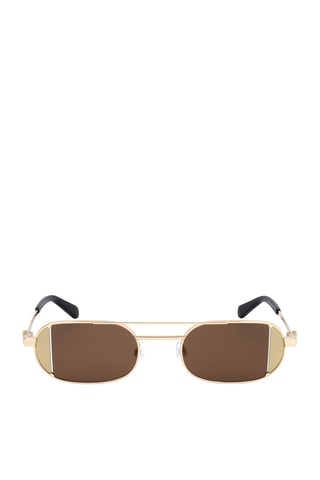 Lunettes de soleil homme - Catégorie 2 - Off White - Doré