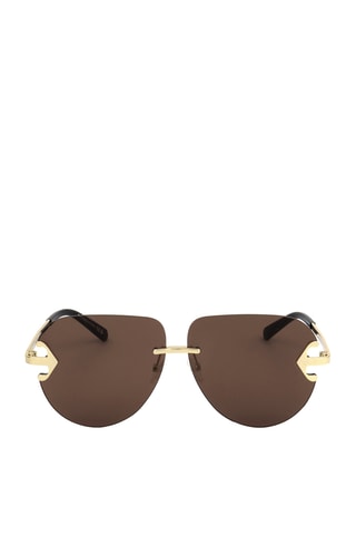 Lunettes de soleil homme - Catégorie 2 - Off White - Doré
