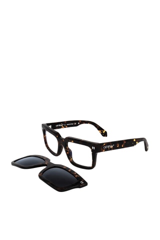 Lunettes de vue homme - Verres solaires amovibles - Catégorie 2 - Off White - Marron