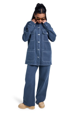 Spijkerjasje Oversized Pop Stitch - Zwart - Roxy