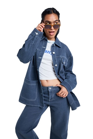 Spijkerjasje Oversized Pop Stitch - Zwart - Roxy