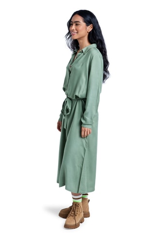 Blouse-jurk Island Escape Solid - Zeegroen - Roxy