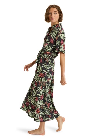 Blouse-jurk Island Escape Printed - Zwart - Roxy