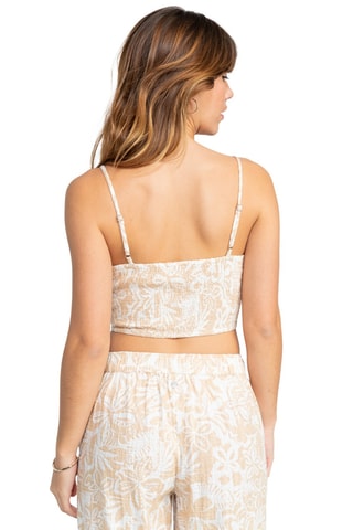 Crop top Next Summer - Beige en Wit - Roxy