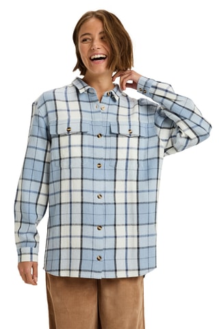 Blouse Let It Go Flannel - Hemelsblauw - Roxy