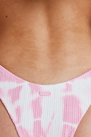 Bikinibroekje Tie and Dye Hoge Taille Sunrise Moderate - Roze - Roxy