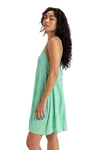 Rechte Jurk Sunset Therapy - Groen en Hemelsblauw - Roxy