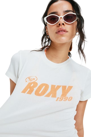 T-shirt cropped Beach Love - Wit - Roxy