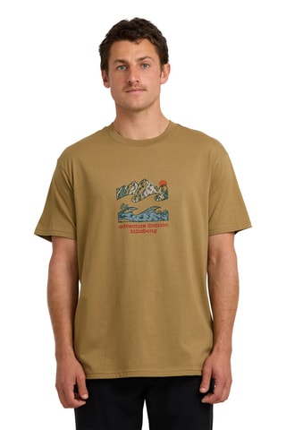 Biologisch Katoenen T-shirt Glimpse - Bruin - Billabong