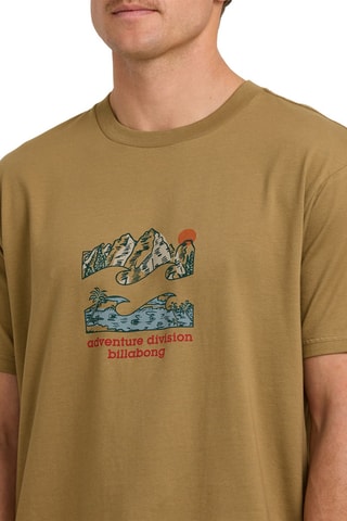 Biologisch Katoenen T-shirt Glimpse - Bruin - Billabong