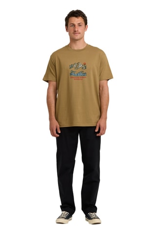 Biologisch Katoenen T-shirt Glimpse - Bruin - Billabong