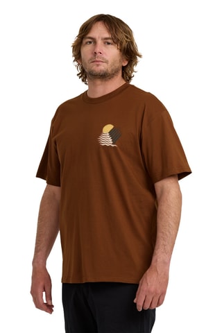 Biologisch Katoenen T-shirt Regular Canyons - Bruin - Billabong