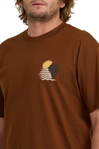Biologisch Katoenen T-shirt Regular Canyons - Bruin - Billabong