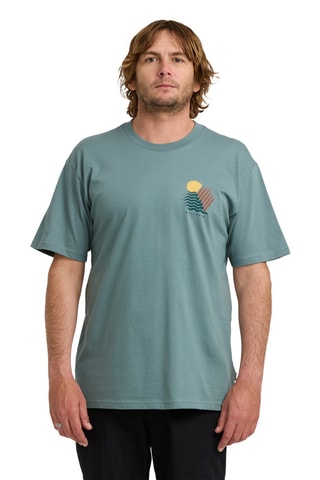 Biologisch Katoenen T-shirt Regular Canyons - Blauw-grijs - Billabong