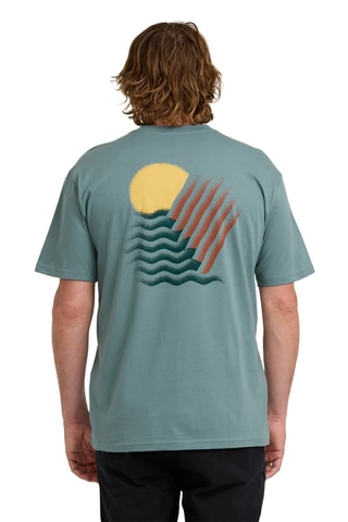 Biologisch Katoenen T-shirt Regular Canyons - Blauw-grijs - Billabong