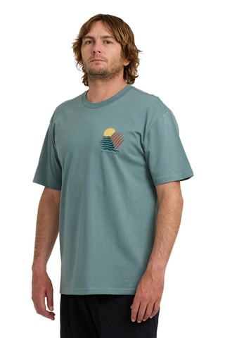 Biologisch Katoenen T-shirt Regular Canyons - Blauw-grijs - Billabong