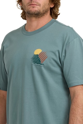 Biologisch Katoenen T-shirt Regular Canyons - Blauw-grijs - Billabong