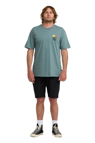 Biologisch Katoenen T-shirt Regular Canyons - Blauw-grijs - Billabong