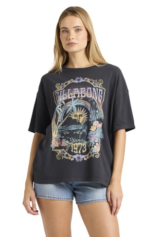 T-shirt oversize Counting Stars - Zwart - Billabong
