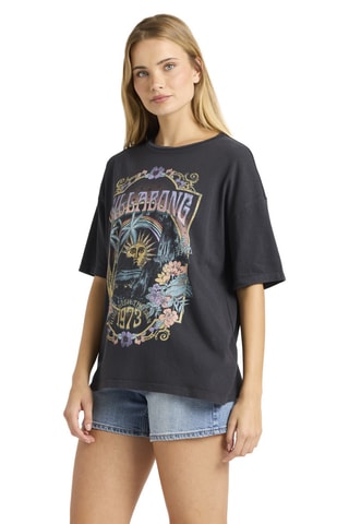 T-shirt oversize Counting Stars - Zwart - Billabong