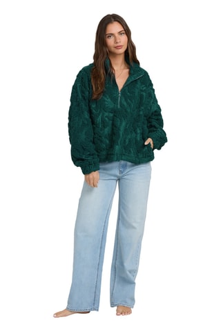 Felpa in pile All The Time Sherpa - Verde scuro - Billabong