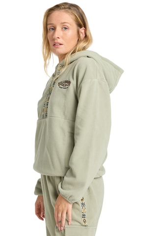 Fleece sweater met capuchon Winter camp - Lichtgroen - Billabong